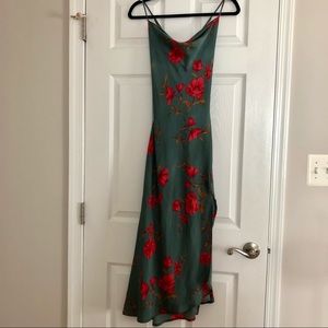 ASTR Gaia Floral Midi Dress
